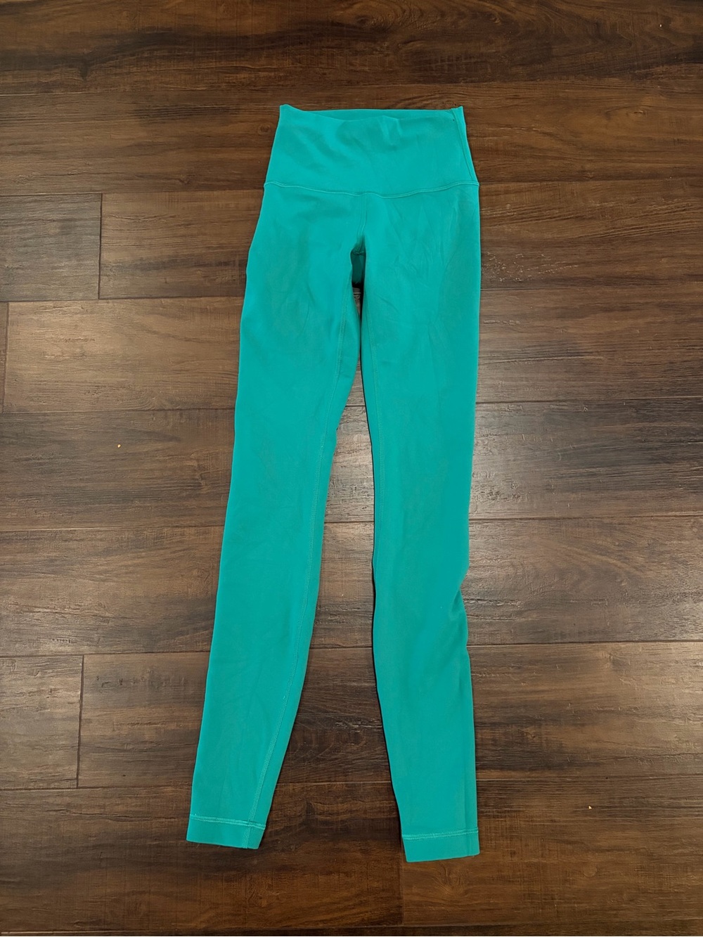 Lululemon Wunder Train High Rise 28” Everlux Teal Green Leggings 2
